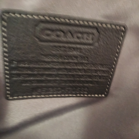 COACH Heritage Web Canvas Black 20” Carry On Weekender Duffle Bag F70582 - Picture 6 of 6